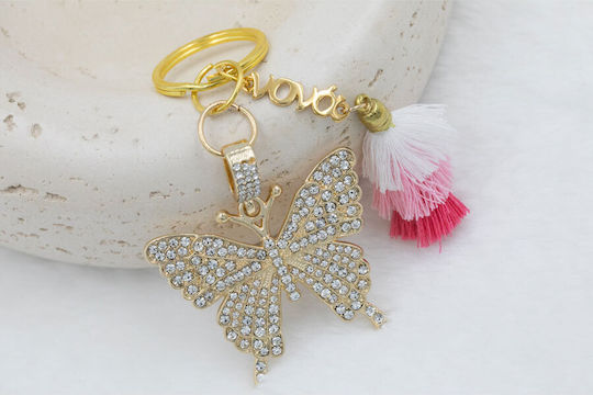 Kymi Christening Charm Keychain White 2 Pieces MN351
