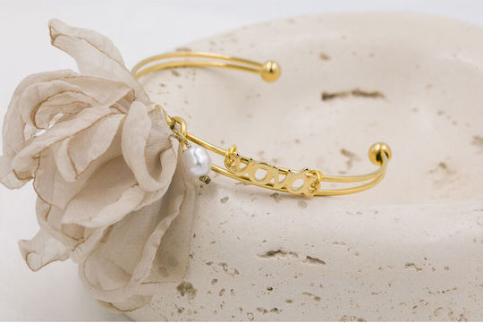 Kymi Christening Charm Beige Bracelet 2 Pieces MN341