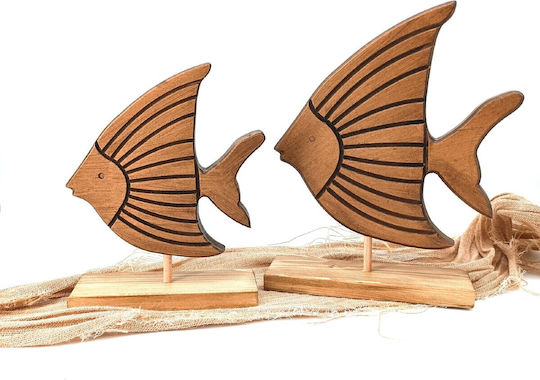 Korres Craft Διακοσμητικό Ψάρι από Ξύλο 5x23x5.5cm