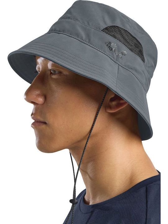 Jack Wolfskin Fabric Men's Hat Style Bucket Gray