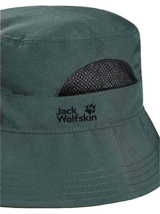 Jack Wolfskin Υφασμάτινo Ανδρικό Καπέλο Στυλ Bucket Πράσινο