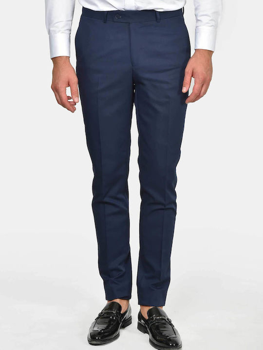 Winter Men's Groom's Suit with Slim Fit Blue