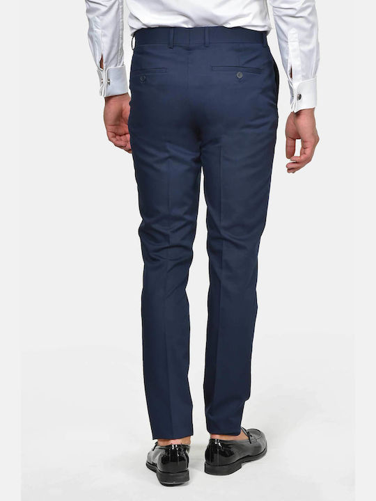 Winter Men's Groom's Suit with Slim Fit Blue