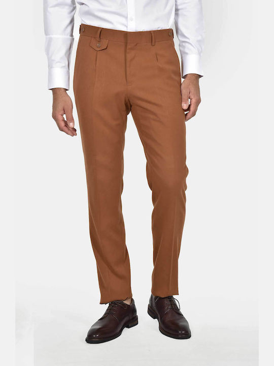 Winter Men's Suit with Slim Fit Camel
