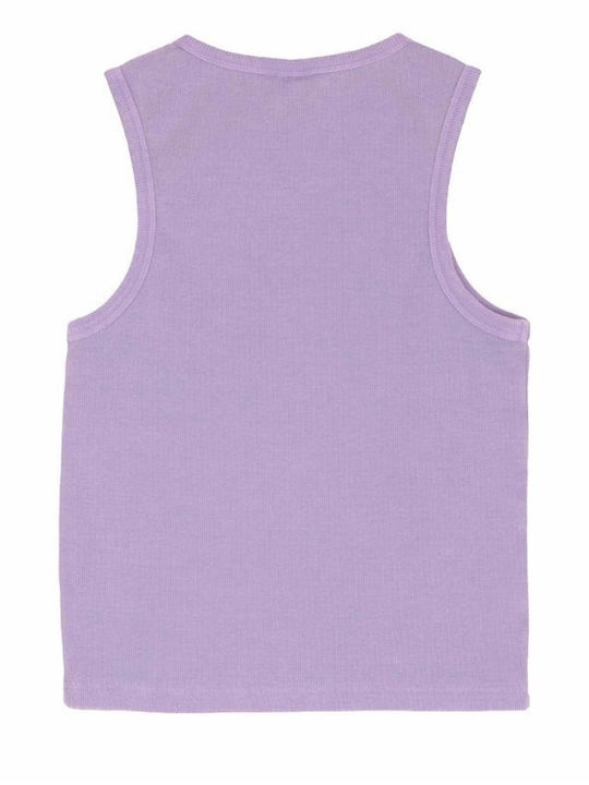 Women's Sleeveless Purple Blouse