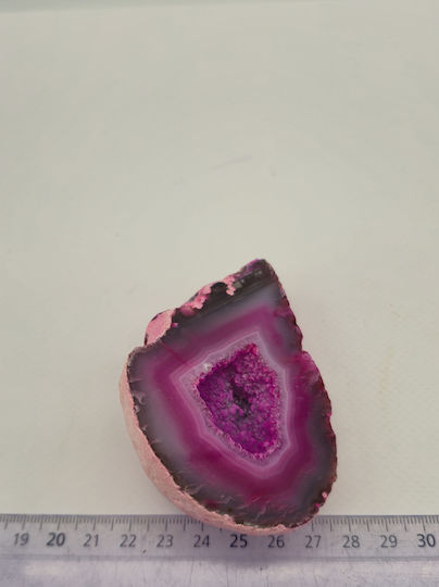 Ροζ Geode Achate 169γρ – Natürlicher Kristall Dekoration