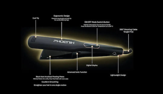 Qure Phoenix Hair Straightener Ionic