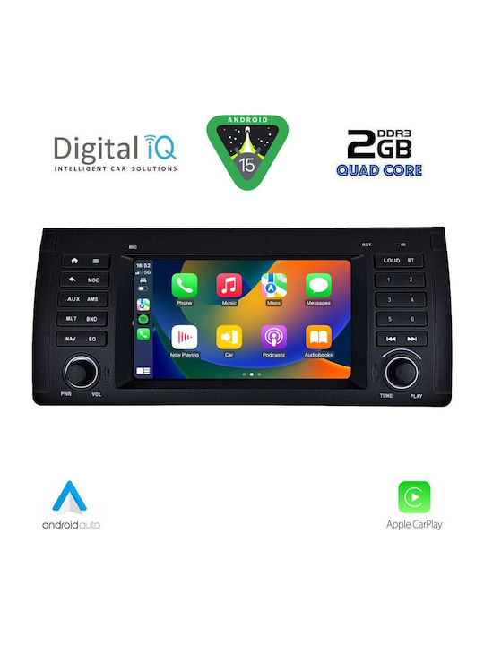 Digital IQ Sistem Audio Auto 1998-2005 Bluetooth USB Wi-Fi GPS Apple CarPlay cu Ecran Tactil 7"
