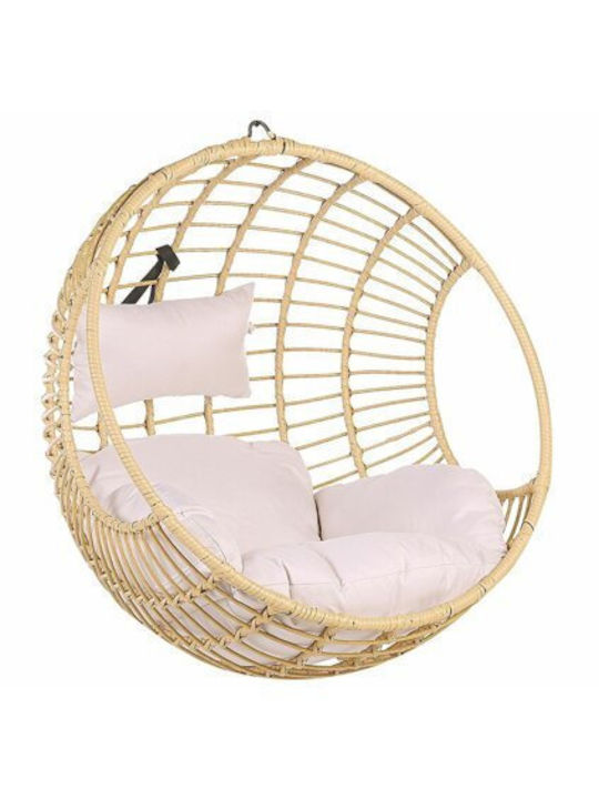Berwyn 1879 Garden & Veranda Swing Armchair with Stand Plastic Brown 99x65x99cm