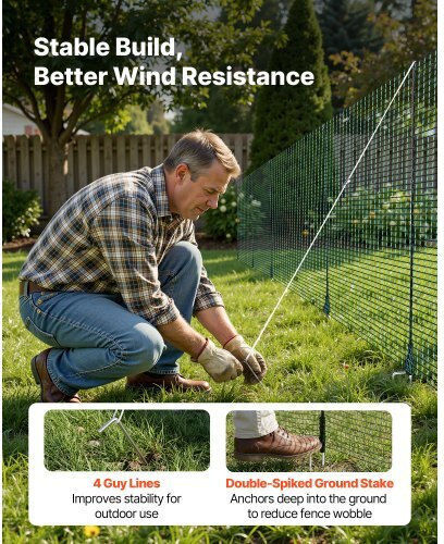 Vevor Wire Fencing Set Green 0.9x50m