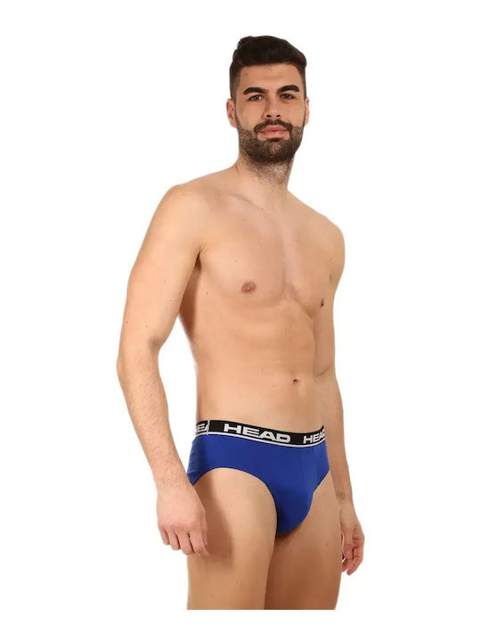 Herren Slip Blau-Schwarz 2er Pack