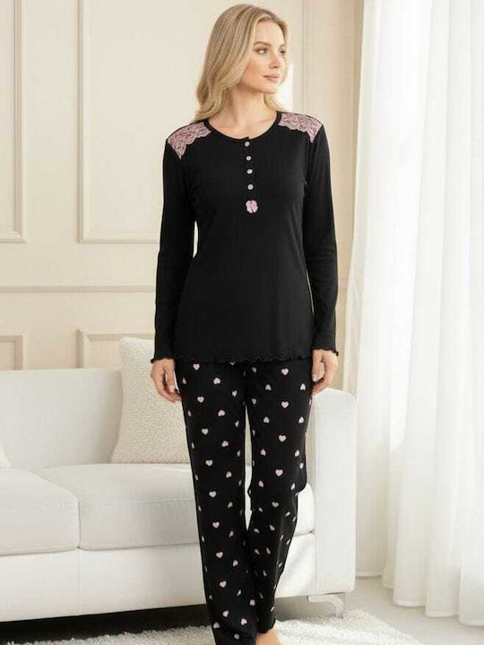 Cootaiya Winter Women's Pyjama Set Black