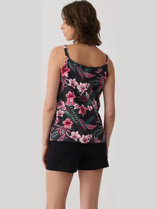 Minerva Summer Cotton Babydoll Black