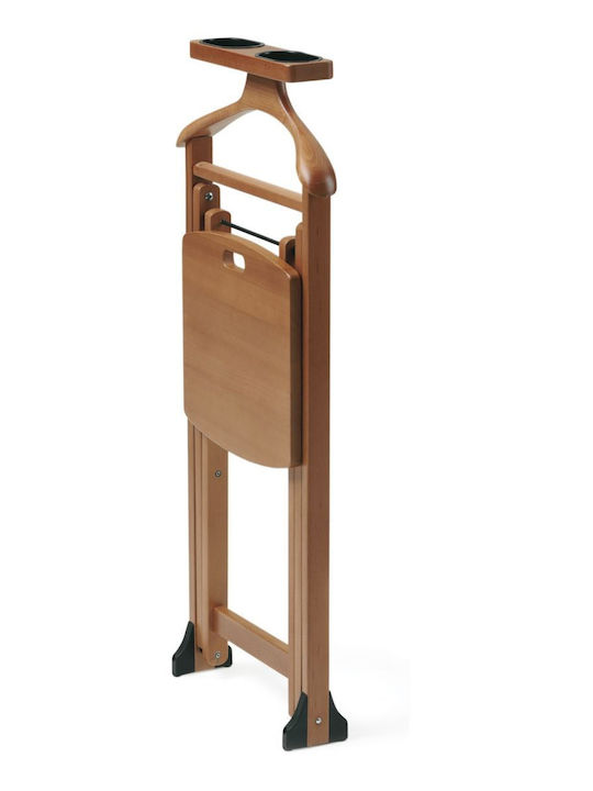 Arredamenti Italia Kremastră De Podea Din Lemn Pliabilă Maro 57x107cm