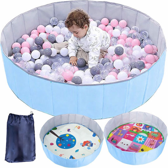 Children's Round Inflatable Swimming Pool 100x30cm Blue