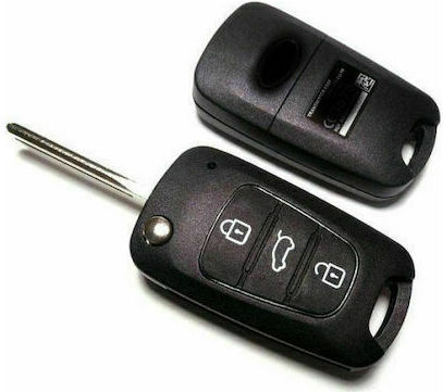 Foldable Car Key Shell with 3 Buttons for Hyundai i20/ i30 /ix20 /ix30, Kia Ceed /Rio /Sorento