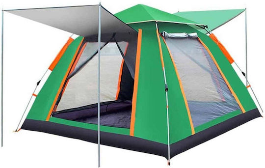 Cort De Camping Igloo Verde Pentru 4 Persoane 200x200x150cm