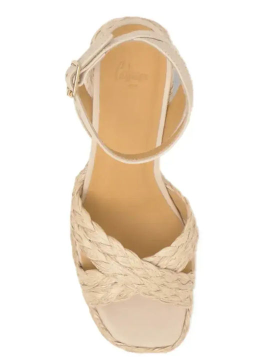 Damen Sandalen Beige