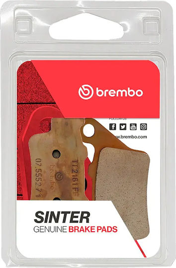 Rear Metallic Brake Pads Brembo Genuine Sintered Gold 07bb0258 Brembo 3907bb0258