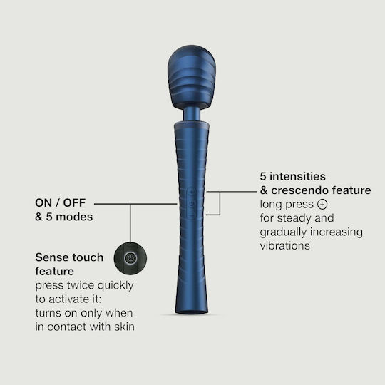 MAN.WAND Edgy Vibrator De Masaj Albastru