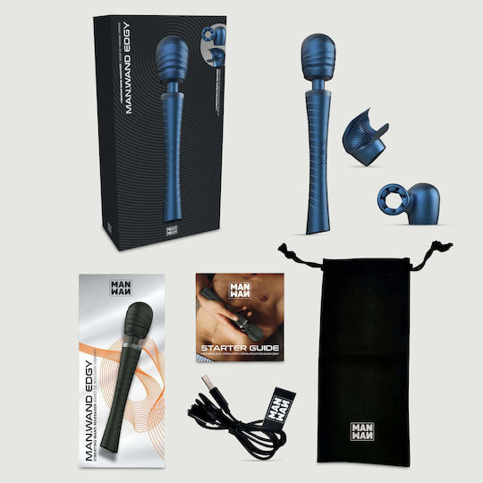 MAN.WAND Edgy Vibrator De Masaj Albastru