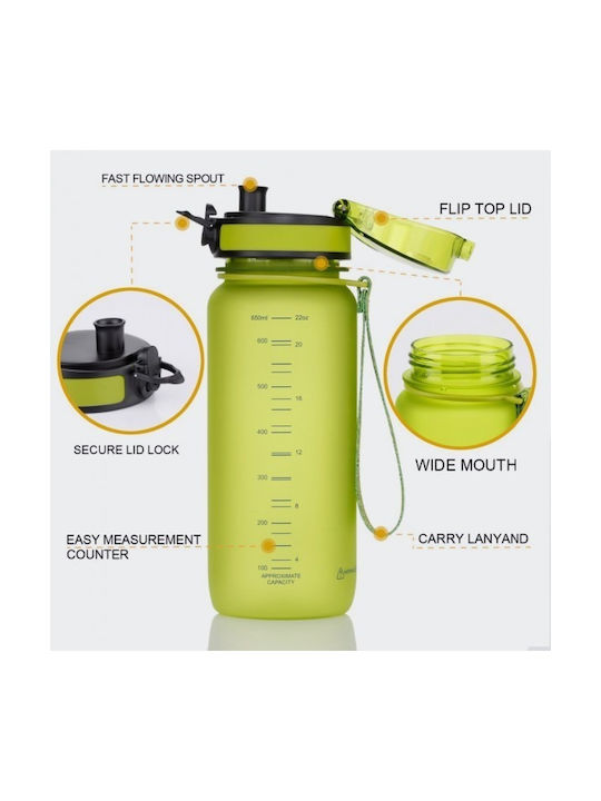 Uzspace Tritan Παγούρι 650ml Γκρι