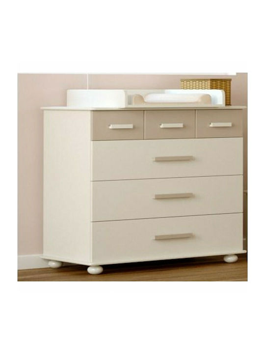 Patty Baby Dresser With 4 Drawers White 86x96x50cm
