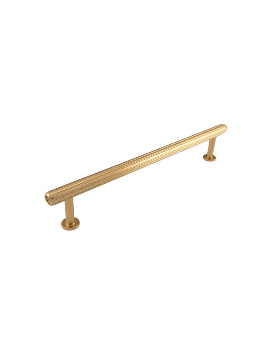 Viefe Mâner Pentru Mobilier Din Metal Brushed Brass 291mm (Centrele Găurilor 160mm) 0621160L291