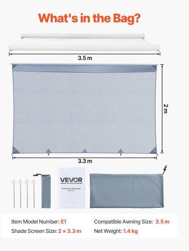 Vevor Cort De Camping Pentru Automobil 200x330cm