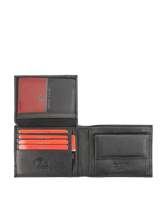 8805 Men's Leather Wallet with RFID Black