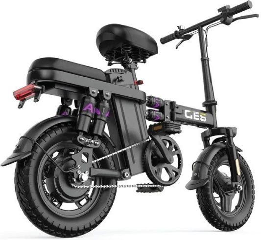 DYU UPlee GE5 14 14" Черно Сгъваем Електрически Градски Велосипед