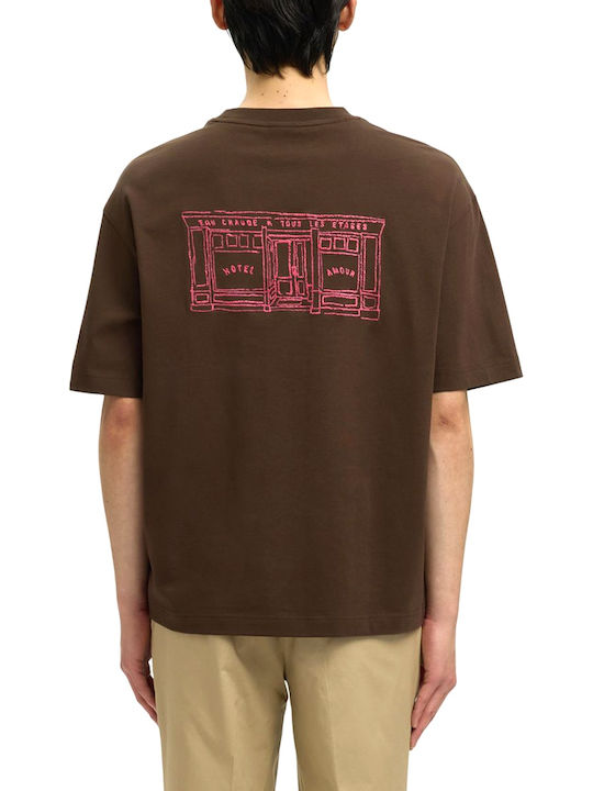Selected T-shirt Καφέ