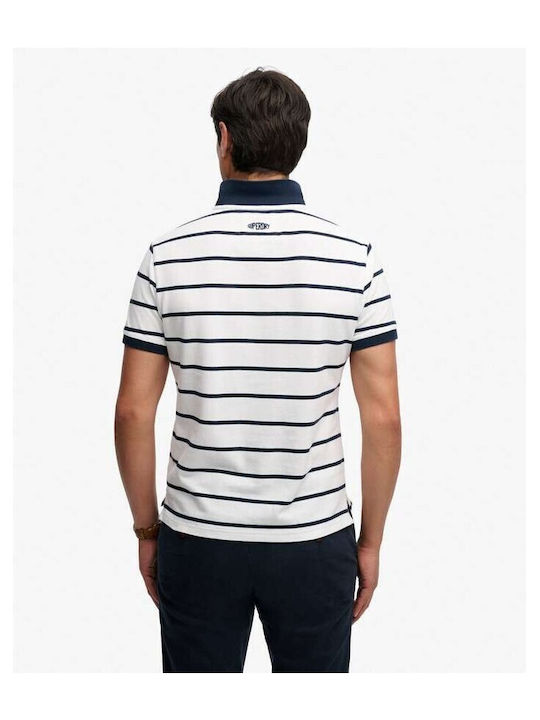 Polo Short Sleeve Blouse Optic-navy-stripe