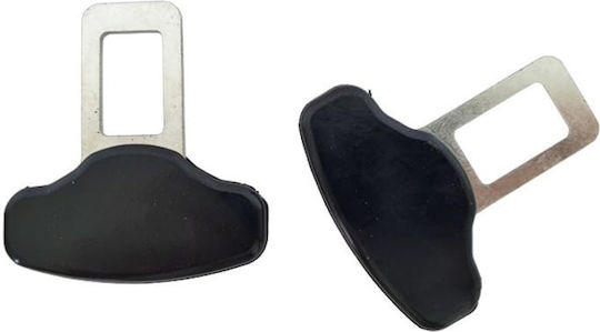 Set 2 Sicherheitsgurtschnalle Aus Metall Kunststoff Größe 6 X 5.5 Cm Schwarz