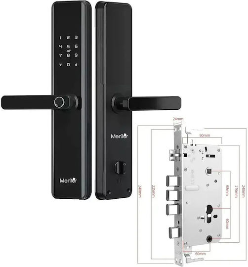 Încuietoare Electronică Culoare Negru cu Conectivitate Wi-Fi