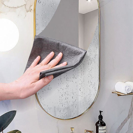 Set 3 Magic Cloths Zola 30 X 30 Cm 160 G Nylon Microfiber Reusable Washable Gray