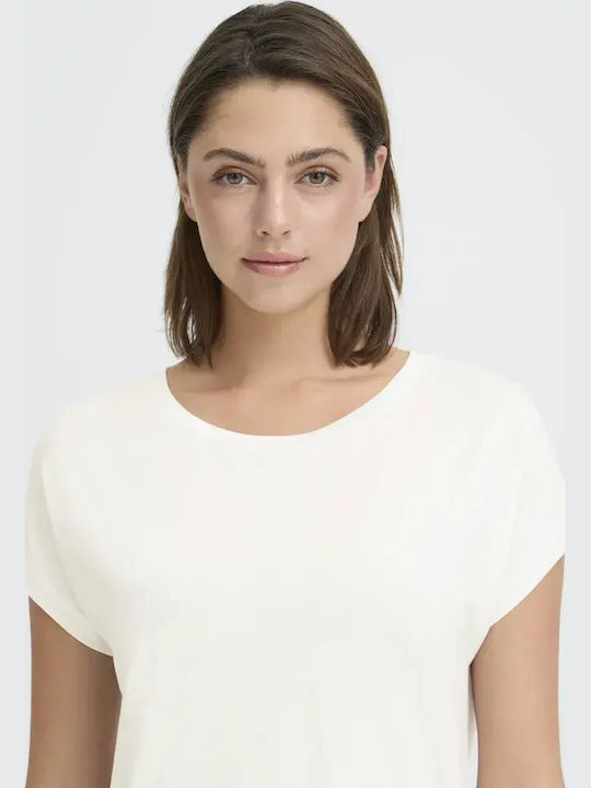 Women's Short Sleeve Blouse Cloud Dancer