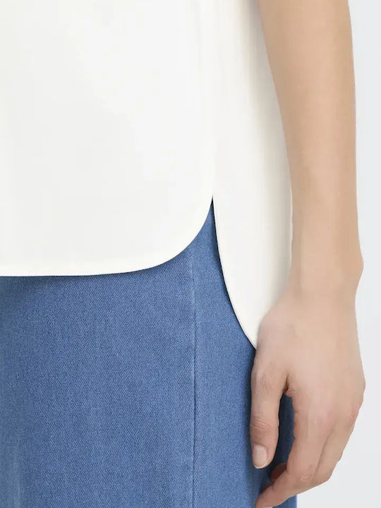Women's Short Sleeve Blouse Cloud Dancer