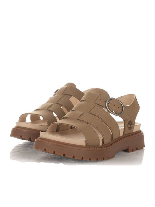 Clairemont Way Leather Women's Sandals Beige