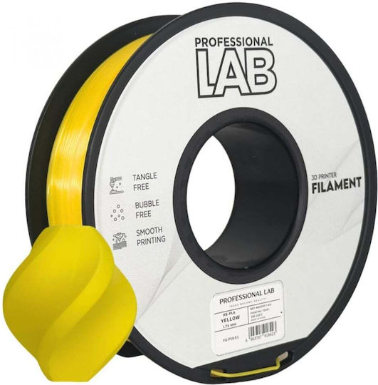 Professional Lab HS-PLA 3D Printer Filament 1.75mm Κίτρινο 1kg