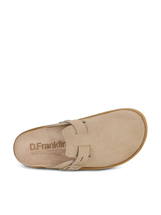 D.Franklin Vibe Дамски Кожени Сандали Бежови