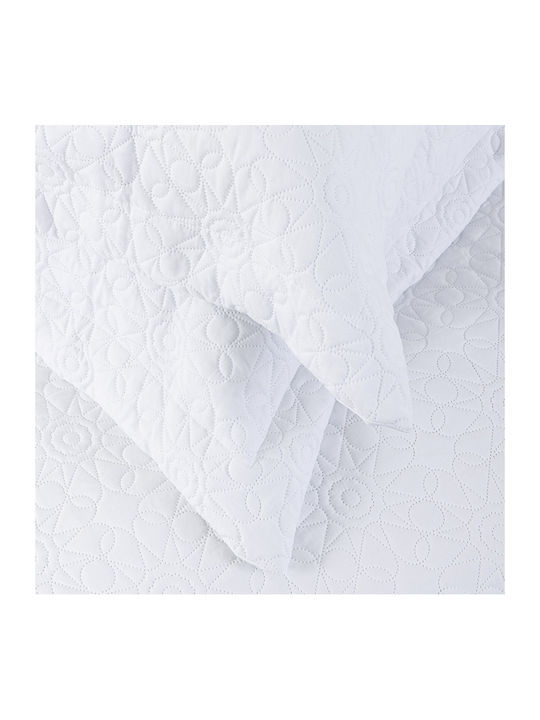 Nima Calla Σετ Κουβερλί Υπέρδιπλο Microfiber White 240x260cm 3τμχ