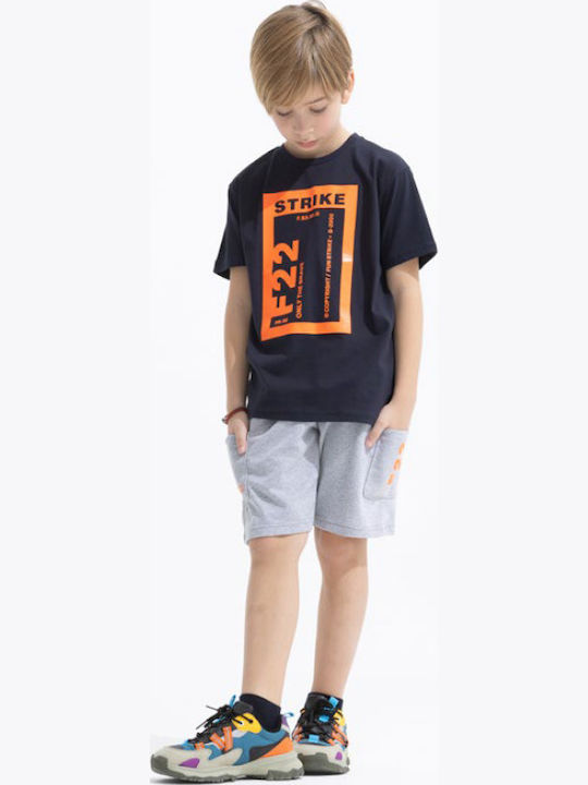 Kinderbekleidungsset mit Sommer-Shorts 2 Stück Schwarz-Grau