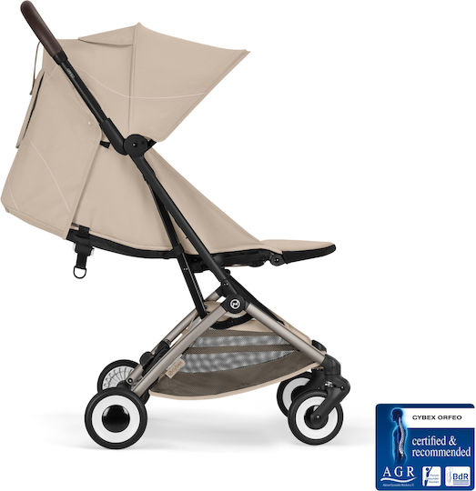 Cybex Orfeo Baby Stroller Suitable for Newborn Almond Beige / Taupe Frame 6.3kg