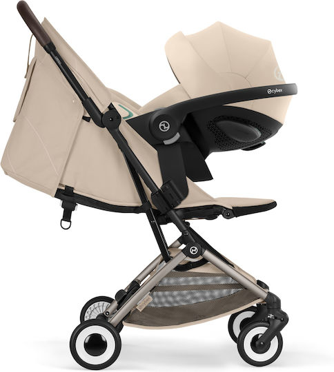 Cybex Orfeo Baby Stroller Suitable for Newborn Almond Beige / Taupe Frame 6.3kg