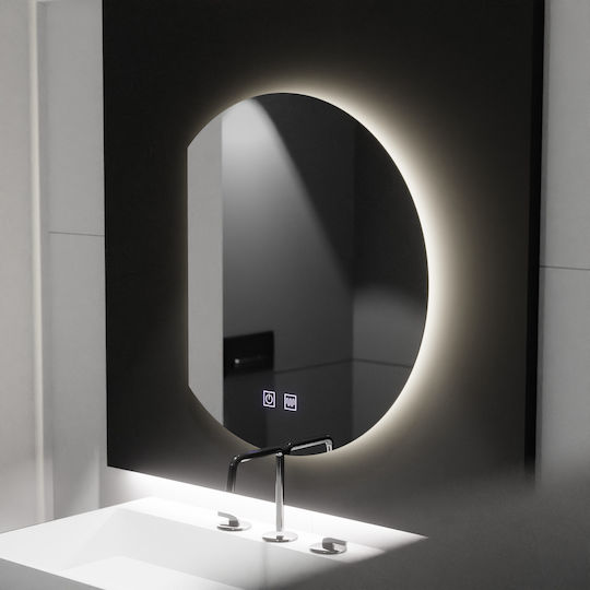 Alista Home Καθρέπτης Μπάνιου Led Αφής 54x60cm Διάφανος