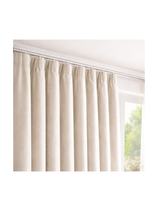 My Home Luxury Window Curtain with Pencil Pleat Ecru 280x270cm