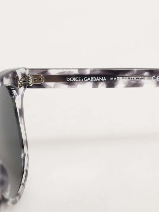 Dolce & Gabbana Унисекс Слънчеви Очила с Кафяв Костенурков Рамка и Прозрачни Стъкла GLA1464