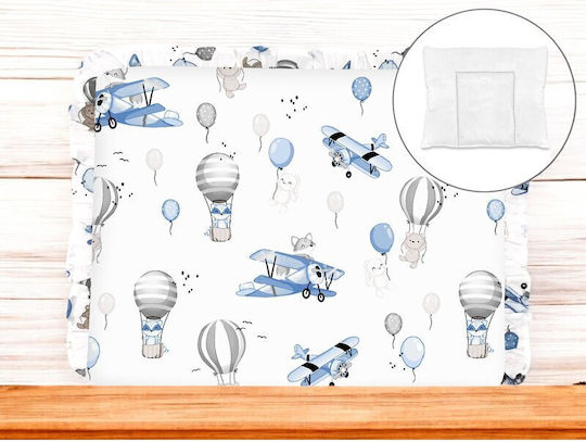 MimiNu Детска Възглавница За Сън Blue Plane 40x30см