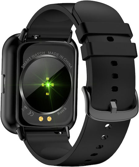 Bemi Kix2 35mm Smartwatch με Παλμογράφο (Μαύρο)